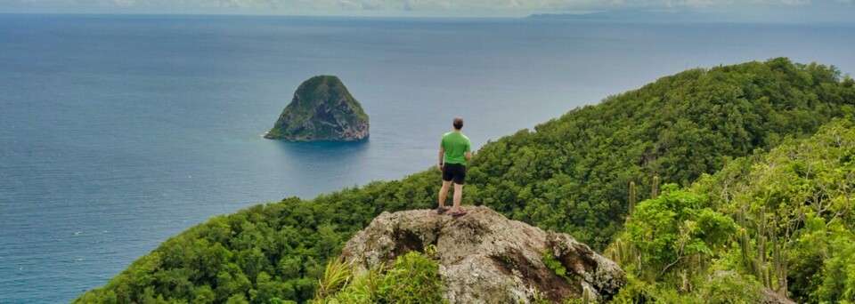 Ausblick auf Bucht auf Martinique