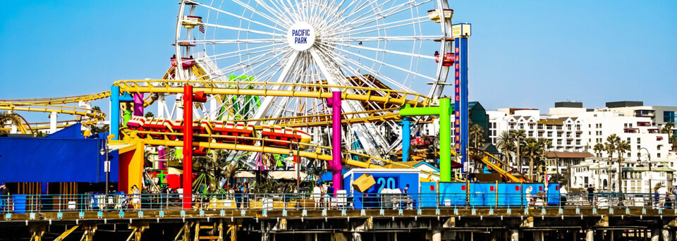 Santa Monica Pier Riesenrad, Los Angeles, Kalifornien