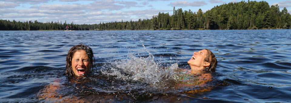 Schwimmen im Algonquin Park