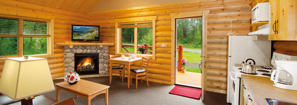 Deluxe Log Cabin Beispiel der Pocahontas Cabins
