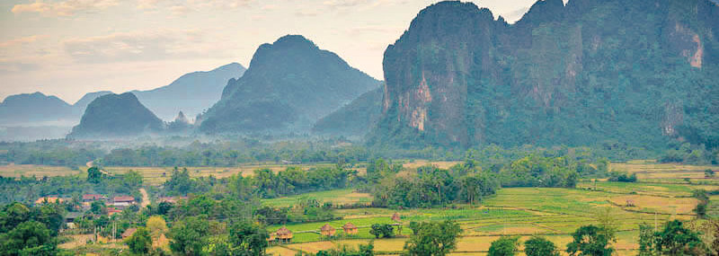 Vang Vieng Landschaft