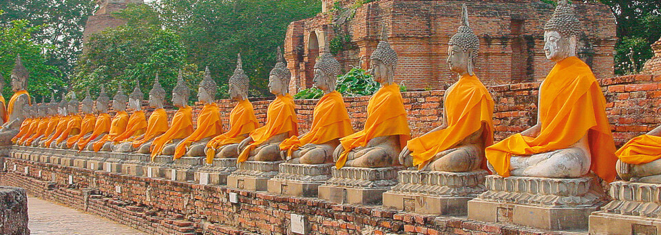 Ayutthaya Buddha Statuen