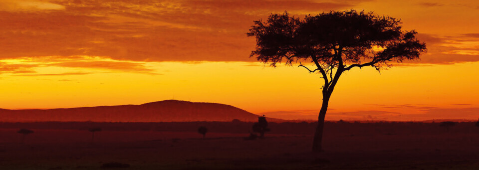 Sonnenuntergang in Laikipia