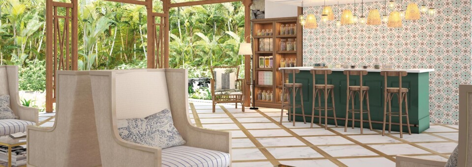 Tea Bar des Paradise Cove Boutique Hotel in Anse la Raine