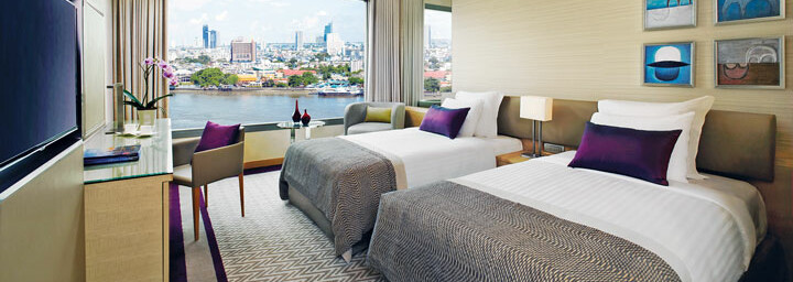 Avani-Zimmer mit Flussblick des Avani + Riverside Bangkok Hotel