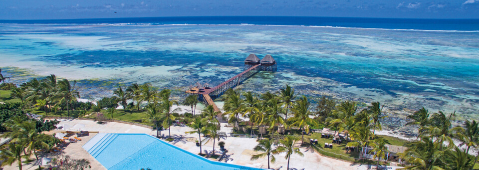 Ausblick des Meliá Zanzibar in Kiwengwa