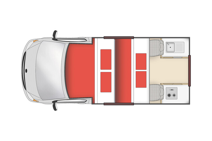 Floorplan bei Nacht des Hippie Endeavour