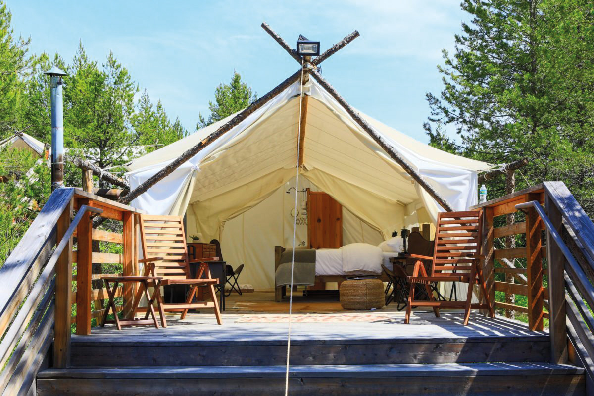 Deluxe Zelt des Glacier Under Canvas©