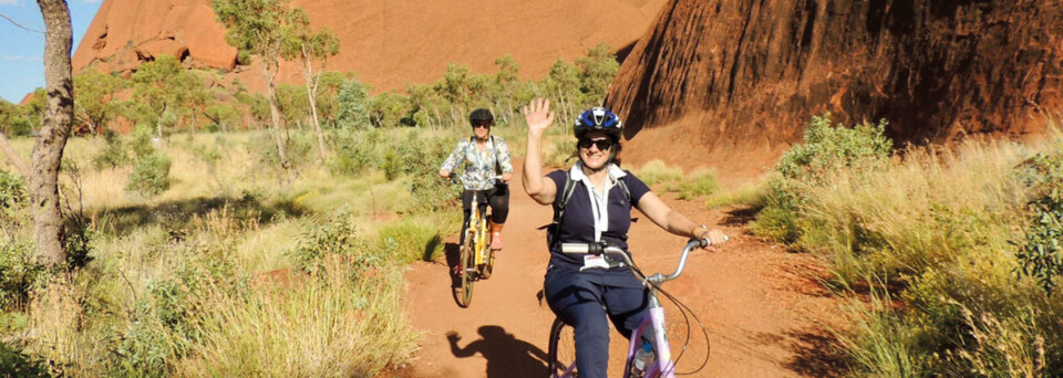 Bike the Rock, Radfahrer am Ayers Rock