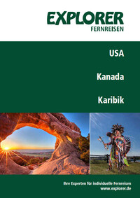 Explorer Fernreisen USA Kanada Katalog Cover USA Kanada Katalog Cover Explorer Fernreisen