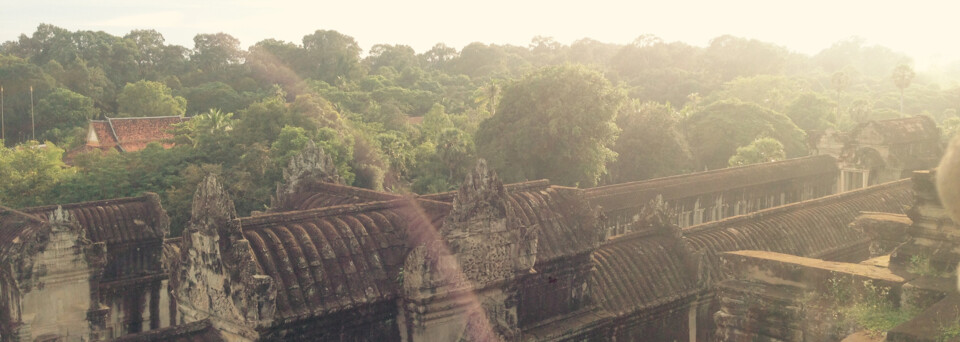 Ausblick auf den Dschungel um Angkor Wat
