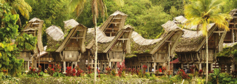Häuser in Sulawesi