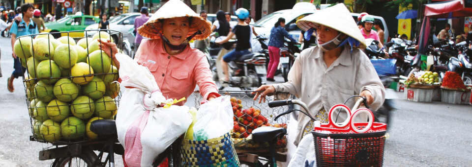 Straßenszene in Vietnam