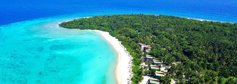 The Barefoot Eco Hotel auf der Insel Hanimaadhoo