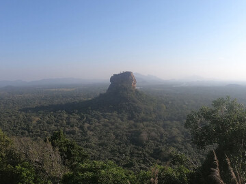 Sigiriya Rock Blick auf den Löwenfelsen