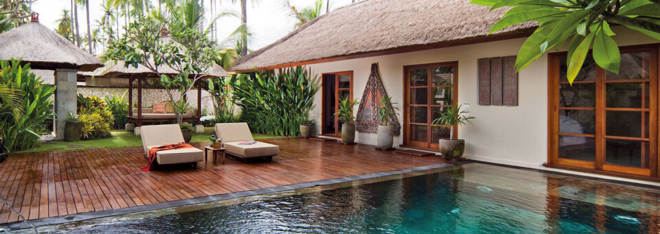 Pool-Villa Beispiel des Belmond Jimbaran Puri Bali