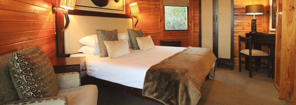 Zimmerbeispiel der Garden Route Game Lodge