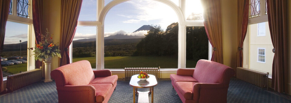 Lounge des Chateau Tongariro Hotel