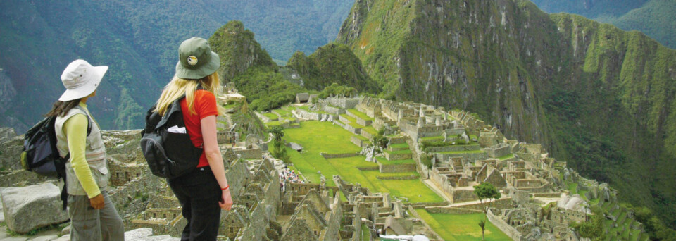 Aussicht Machu Picchu in Peru