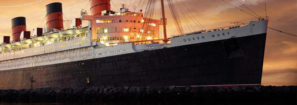 Außenansicht des The Queen Mary in Los Angeles