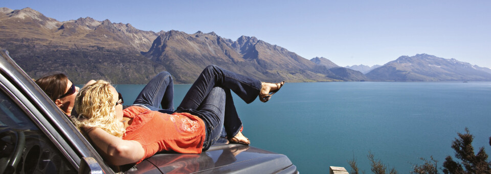 Lake Wakatipu Paar bei der Pause