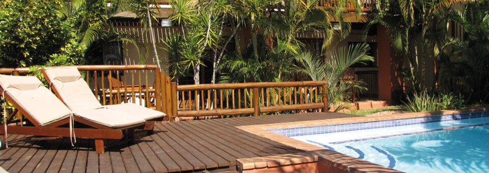Poolbereich Elephant Coast Guesthouse St. Lucia