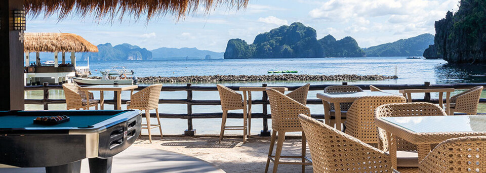 Strandbar des El Nido Resorts - Miniloc Island