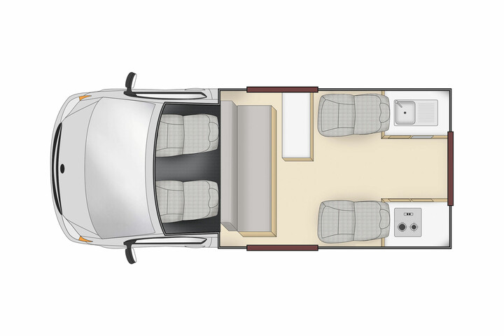 Floorplan bei Tag des Endeavour Camper