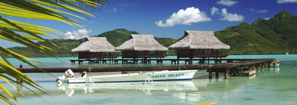 Außenansicht Overwater Bungalow - Vahine Island Resort Tahaa
