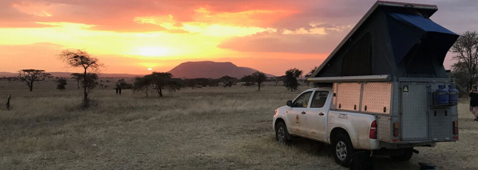 Bushlore Camper Sonnenuntergang