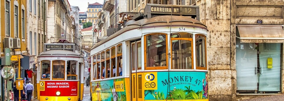 Tram in Lissabon