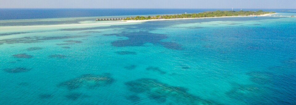 Luftansicht Kuredu Island Resort