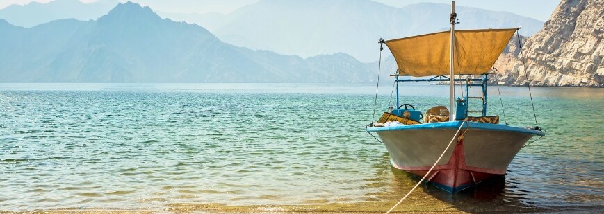 Dhow Boot nahe Musandam