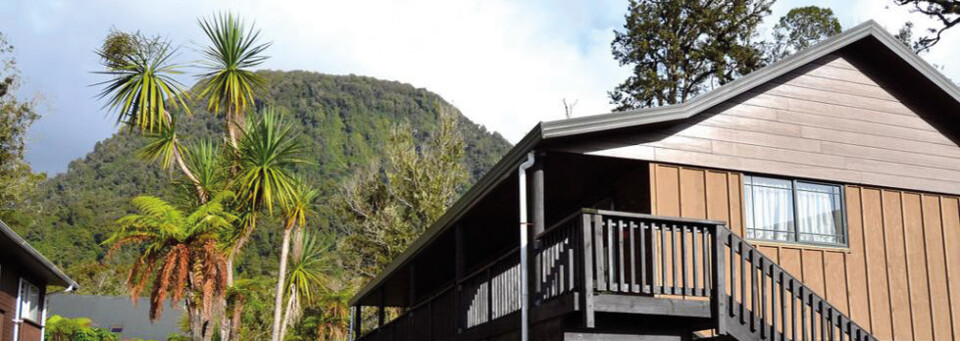 Rainforest Retreat Franz Josef Aussenansicht des Motels