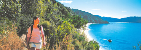 Katamarantour im Abel Tasman Nationalpark