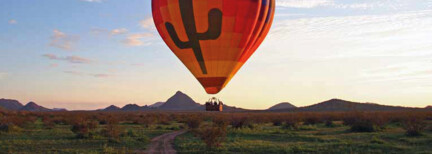 Heißluftballonfahrt zum Sonnenuntergang