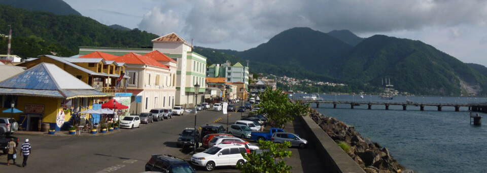 Reiseberichte Karibik: Hafen der Hauptstadt Dominicas