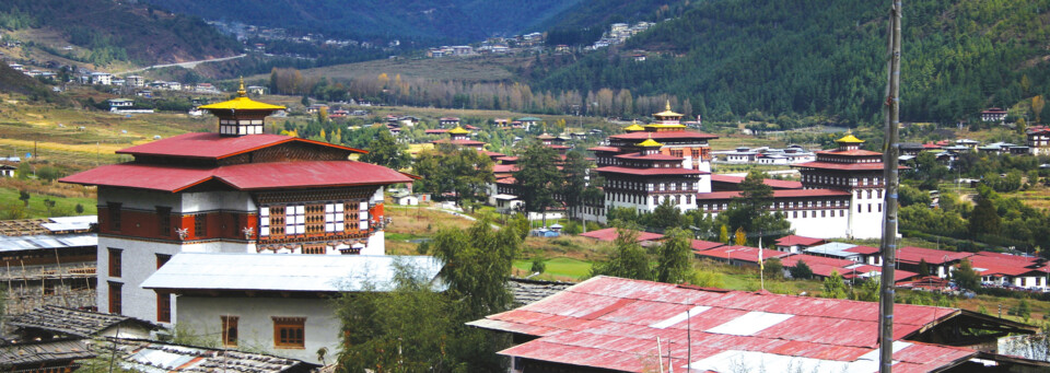 Häuser in Thimphu