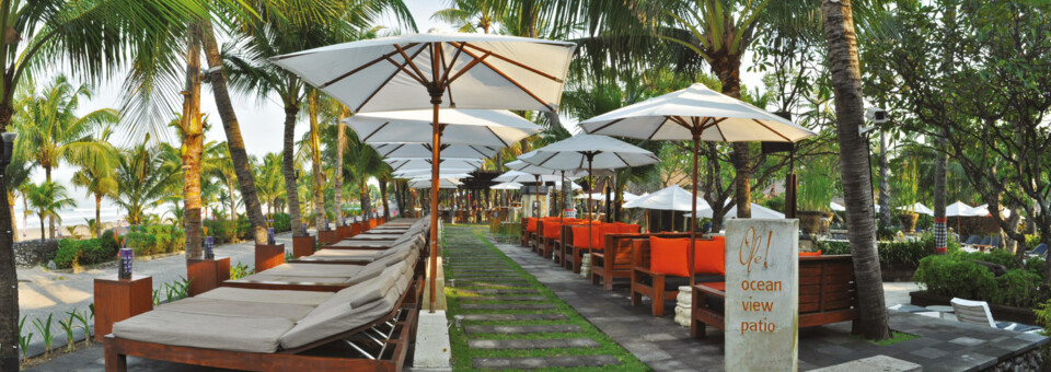 Ocean View Patio des Legian Beach Hotel