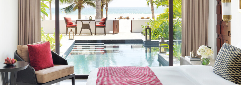 Strand-Pool-Villa Beispiel des Al Baleed Resort Salalah by Anantara