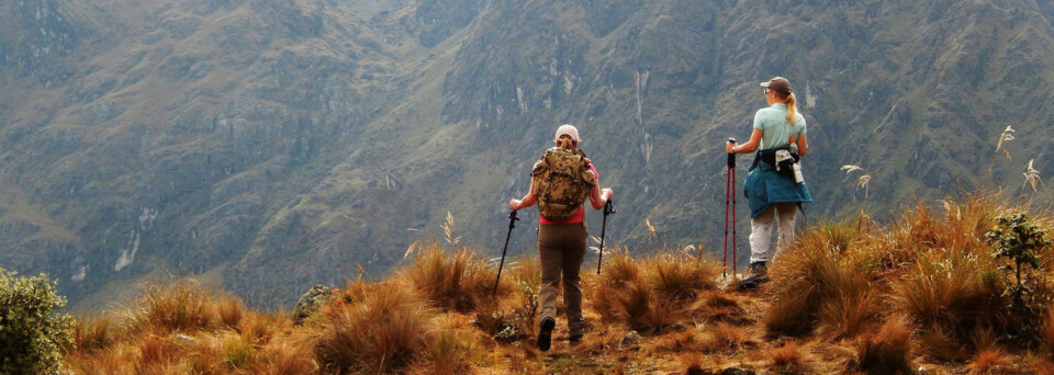 Wanderer auf dem Inka Trail