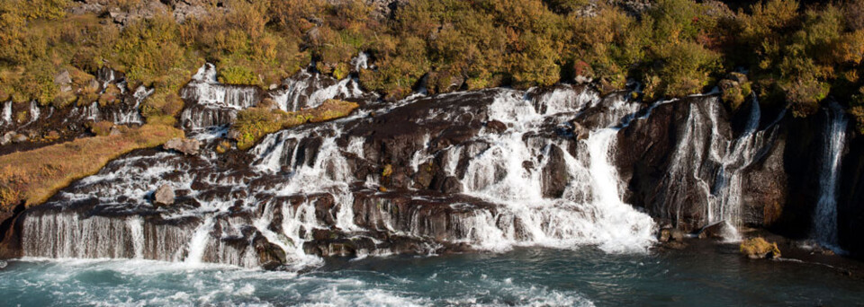 Wasserfall Hraunfossar