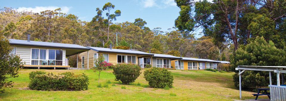 Außenansicht des Bruny Island Escapes 