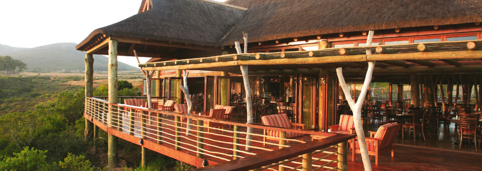 Aussichtsdeck der Garden Route Game Lodge