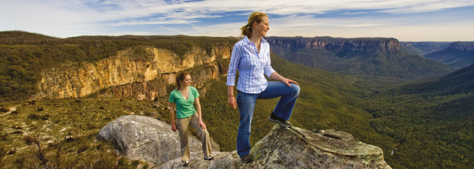 Wanderer in den Blue Mountains