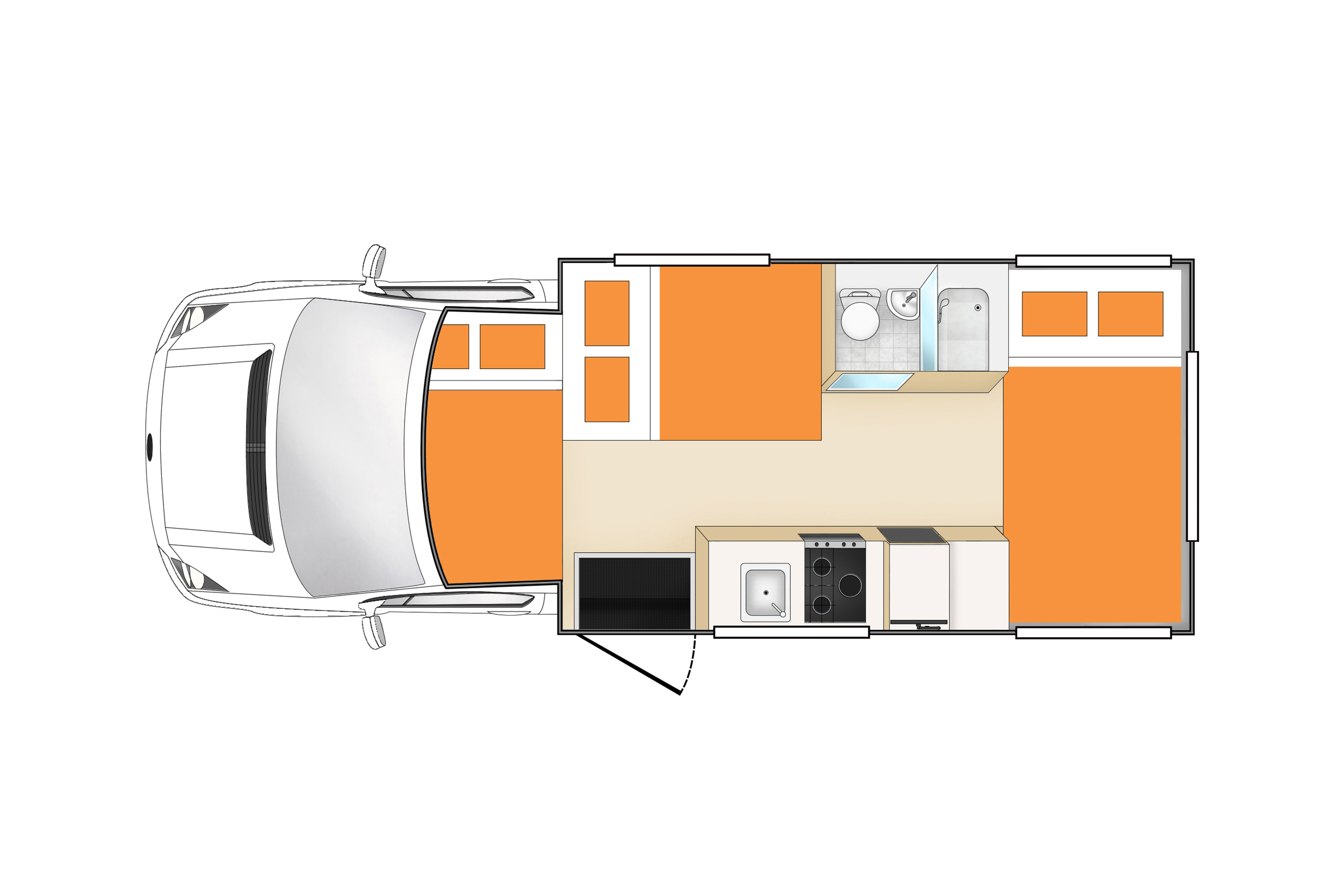 Floorplan bei Nacht des Apollo Euro Deluxe