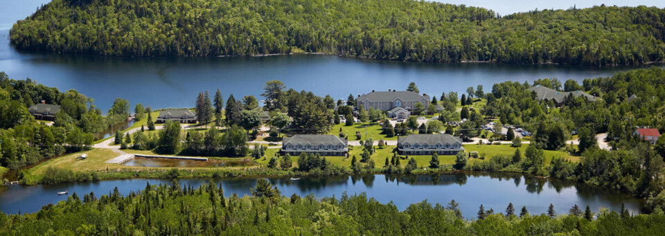 Lac à L'Eau Claire von oben