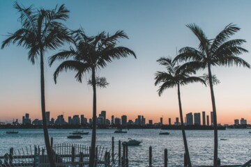 Skyline Miami Beach in Florida