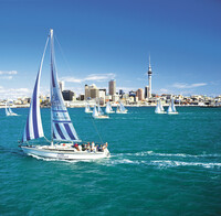 Segelboot in Auckland