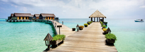 Overwater Villen des Gangehi Island Resort